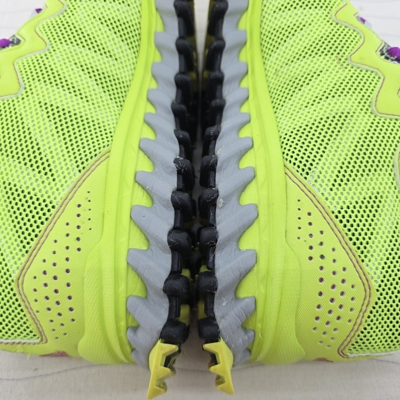 Adidas Womens Vigor TR Black Neon Yellow Purple Trail Running Shoes G66615 Sz 10 - Picture 9 of 15